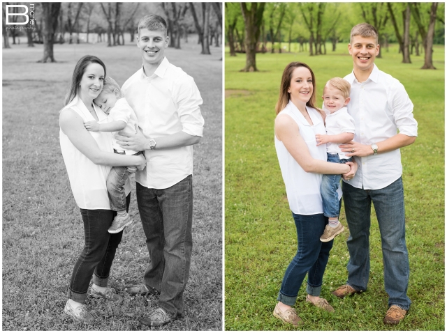 Nacogdoches photographer family portraits in a park