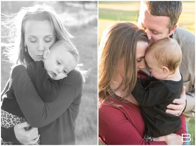Nacogdoches photographer fall family and 1 year portrait session in a sunlit field 
